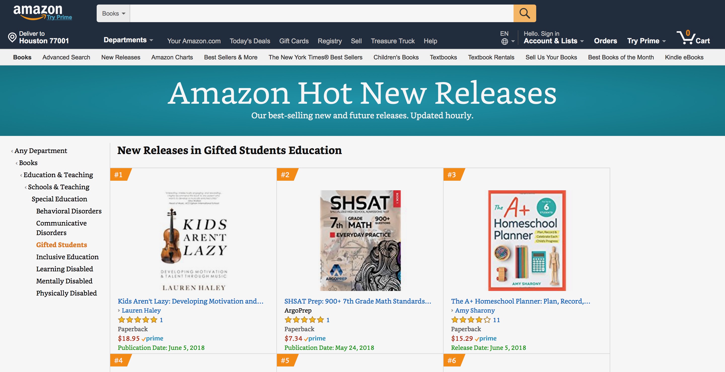 New Release Gifted Students Education