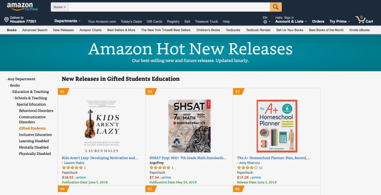 New Release Gifted Students Education