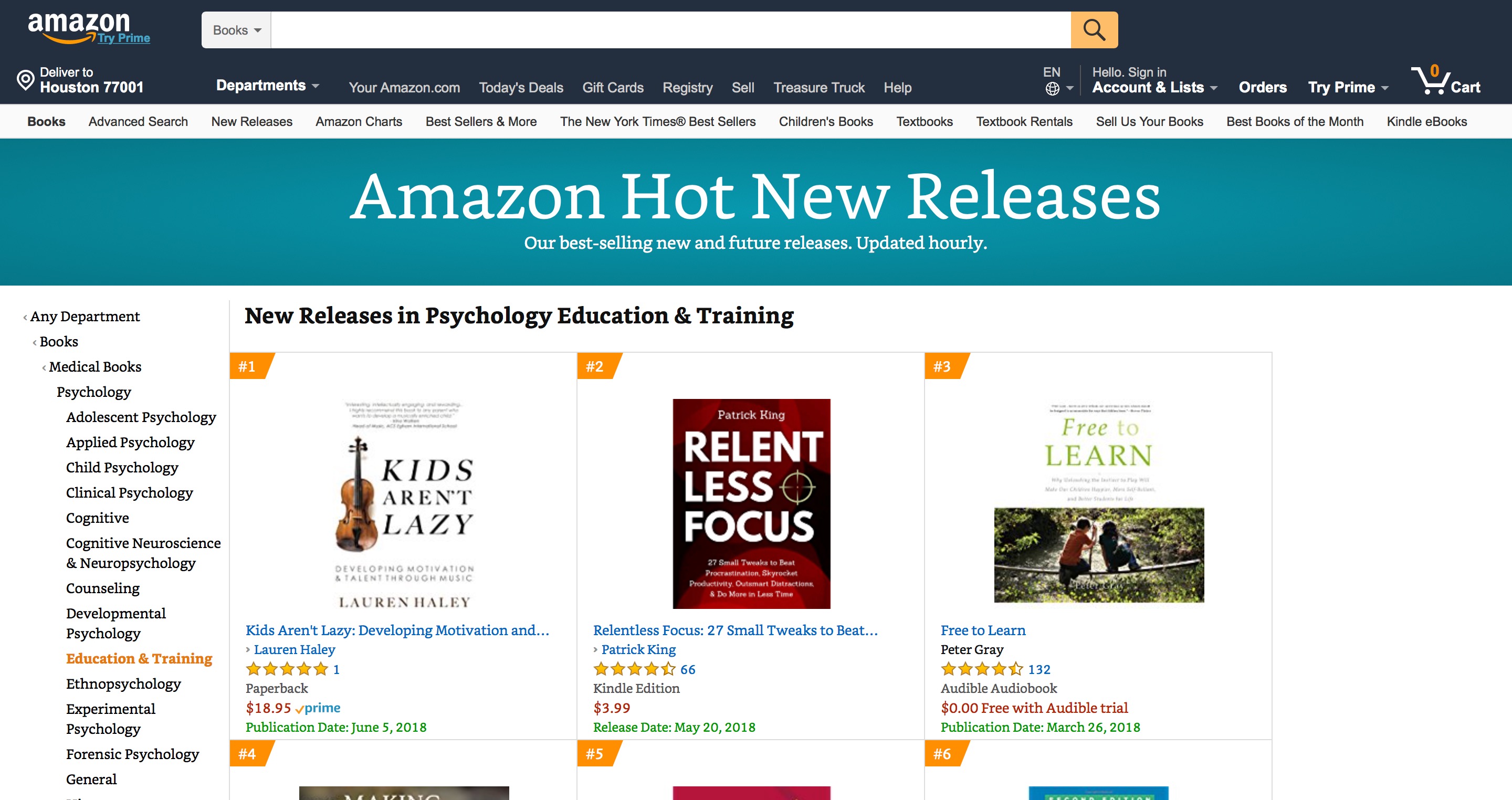 New Release Psychology Education &amp; Training